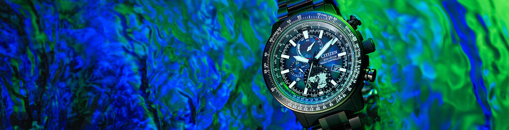 New Arrivals banner image featuring Promaster Geo Trekker model BY3005-56E